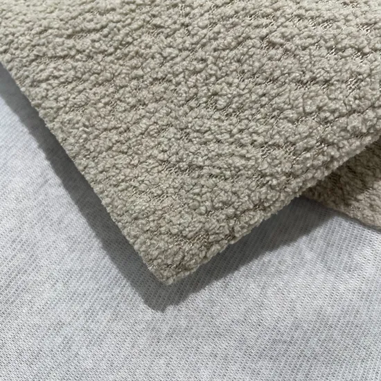 material tecido teddy do fundamento de pano de estofamento da tela da mobília do sofá 470g