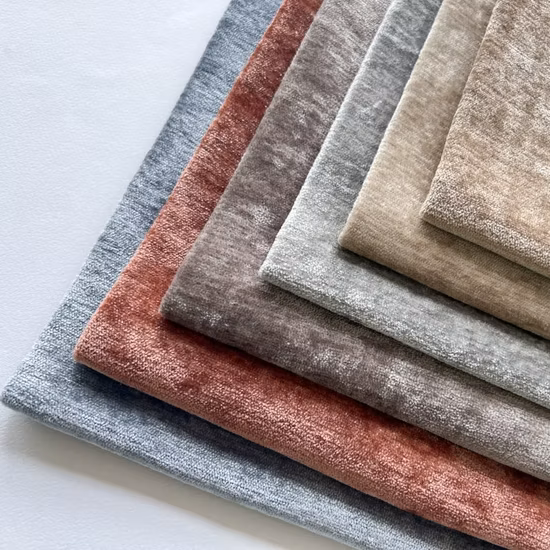 Tecido 100% poliéster chenille para sofá e tecido jacquard para decoração de almofadas de móveis de cadeira