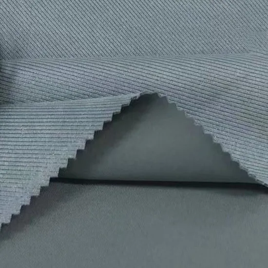 China Suppler Stretch Tricotado 92% Poliéster 8% Spandex Camada de ar Tecido de camurça bronzeadora para uso casual Sofá com saia da moda